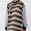 BORDER LONG SLEEVE CUT SEW - TUCKSHOP