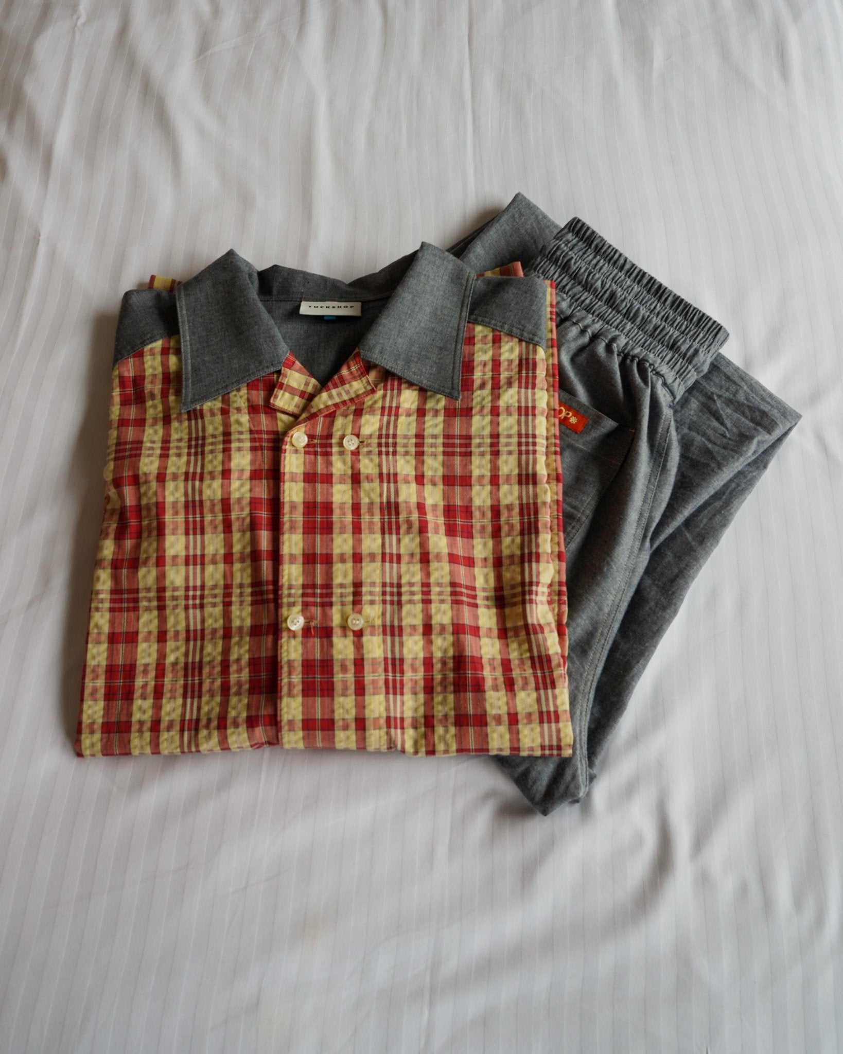 CHECK - IN SHIRT / yellow & red check - TUCKSHOP