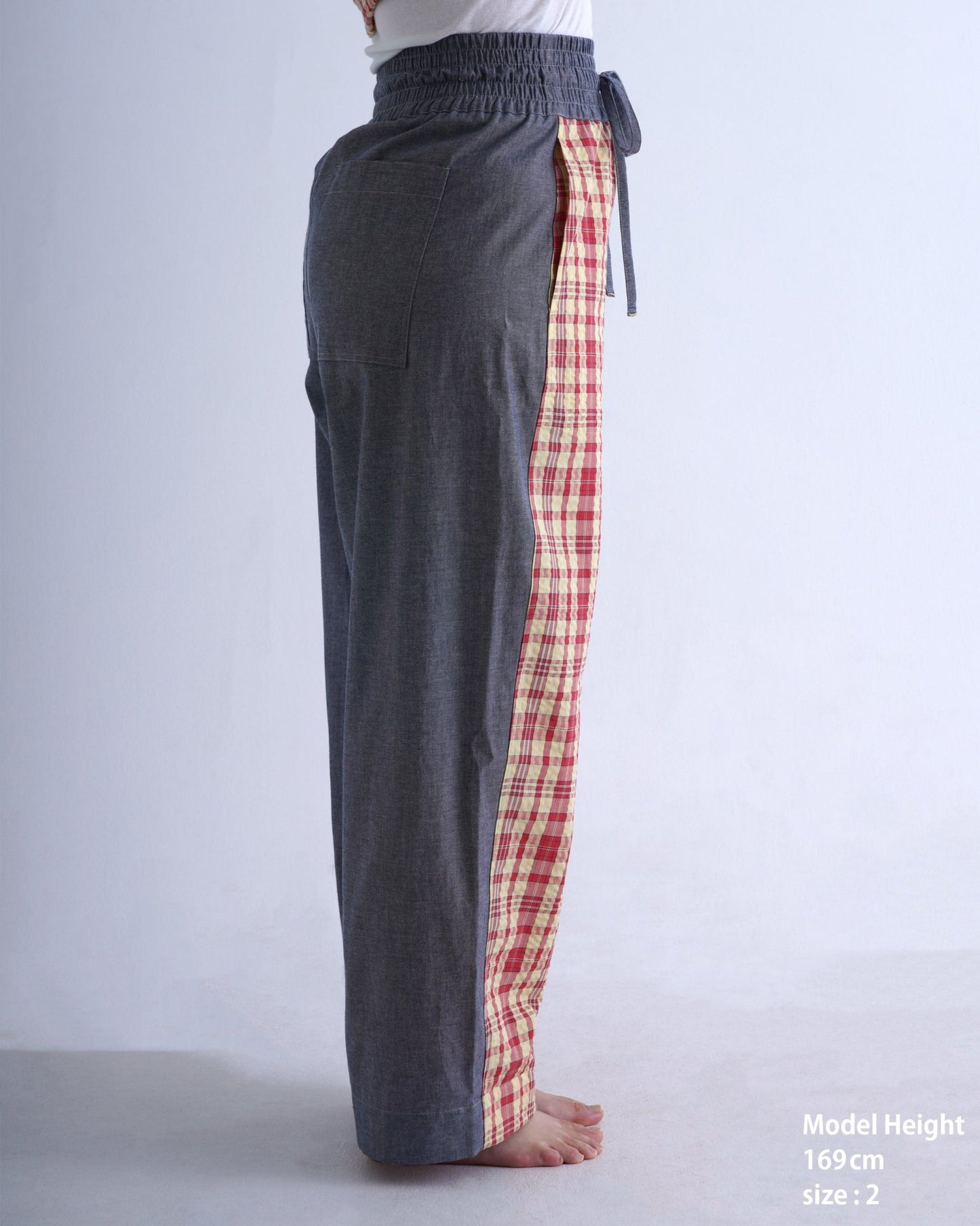 CHECK - OUT PANTS / yellow & red check - TUCKSHOP