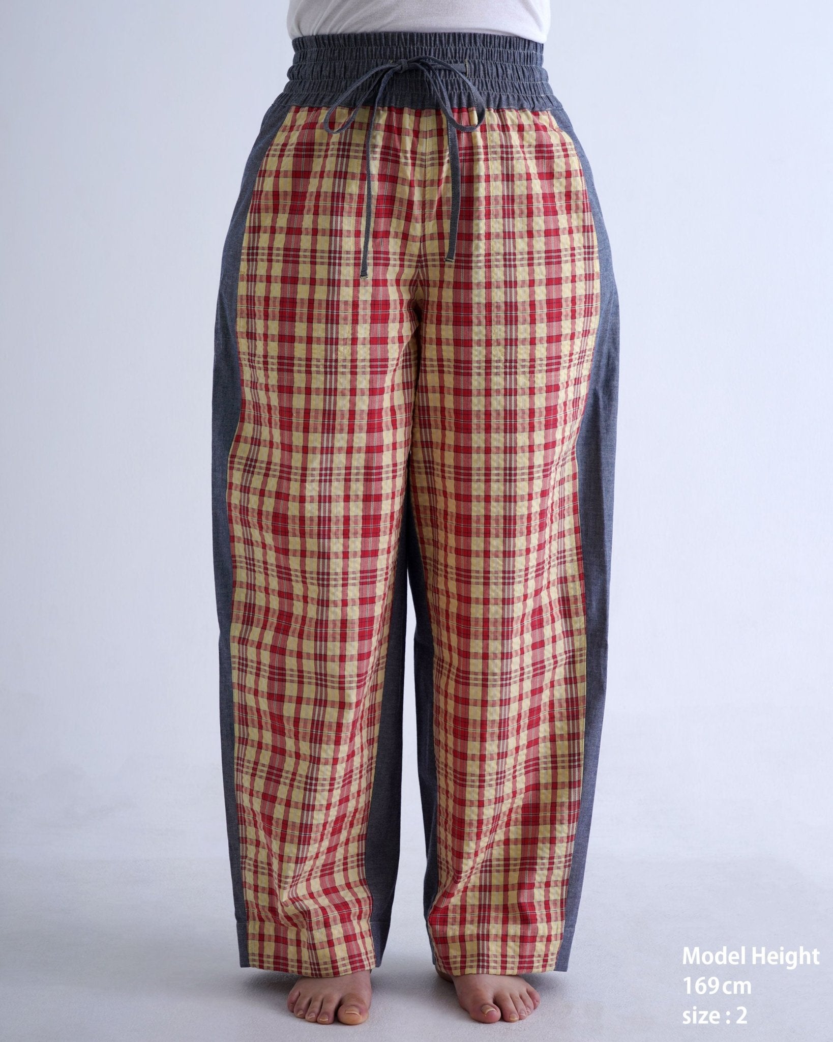 CHECK - OUT PANTS / yellow & red check - TUCKSHOP