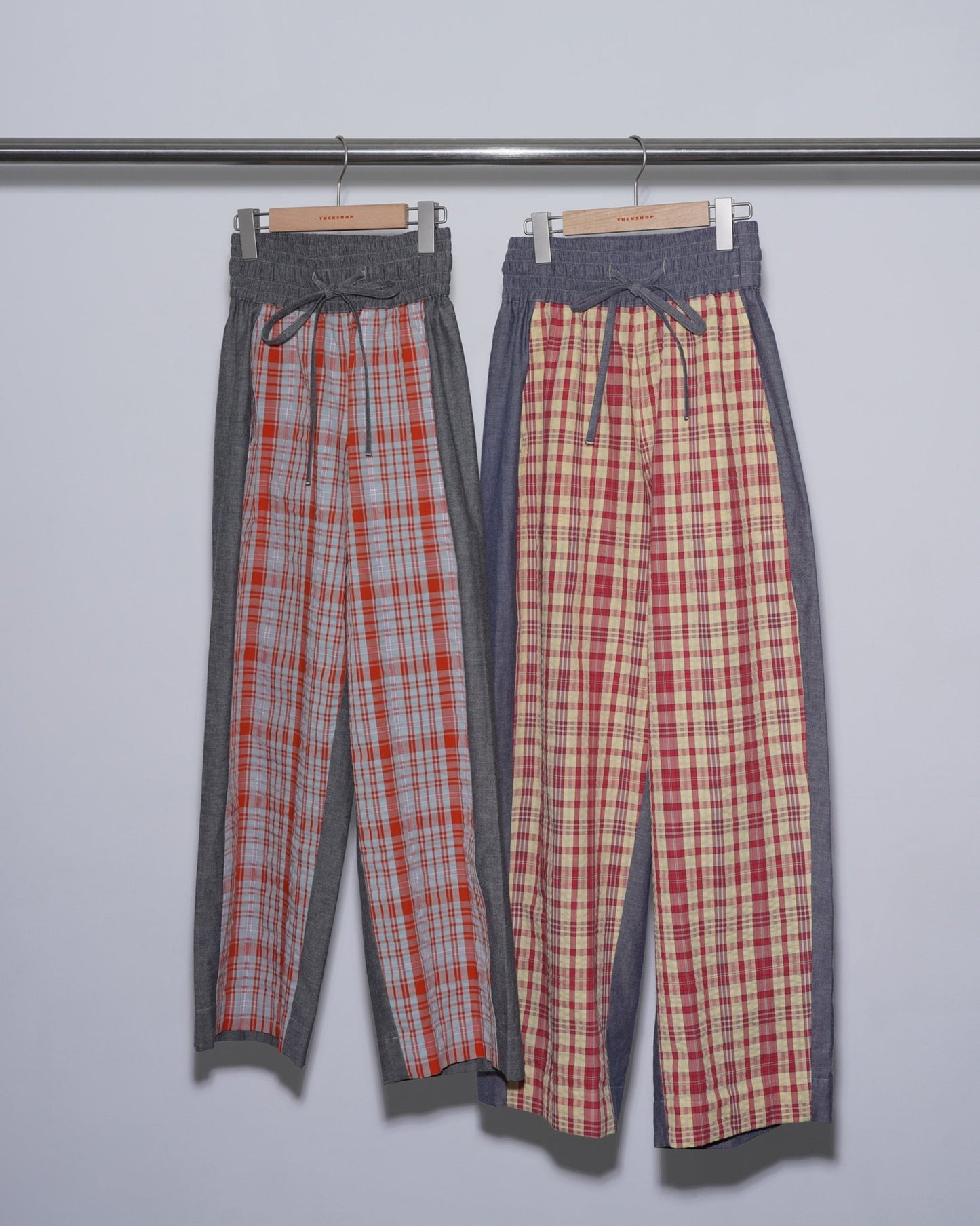 CHECK - OUT PANTS / yellow & red check - TUCKSHOP