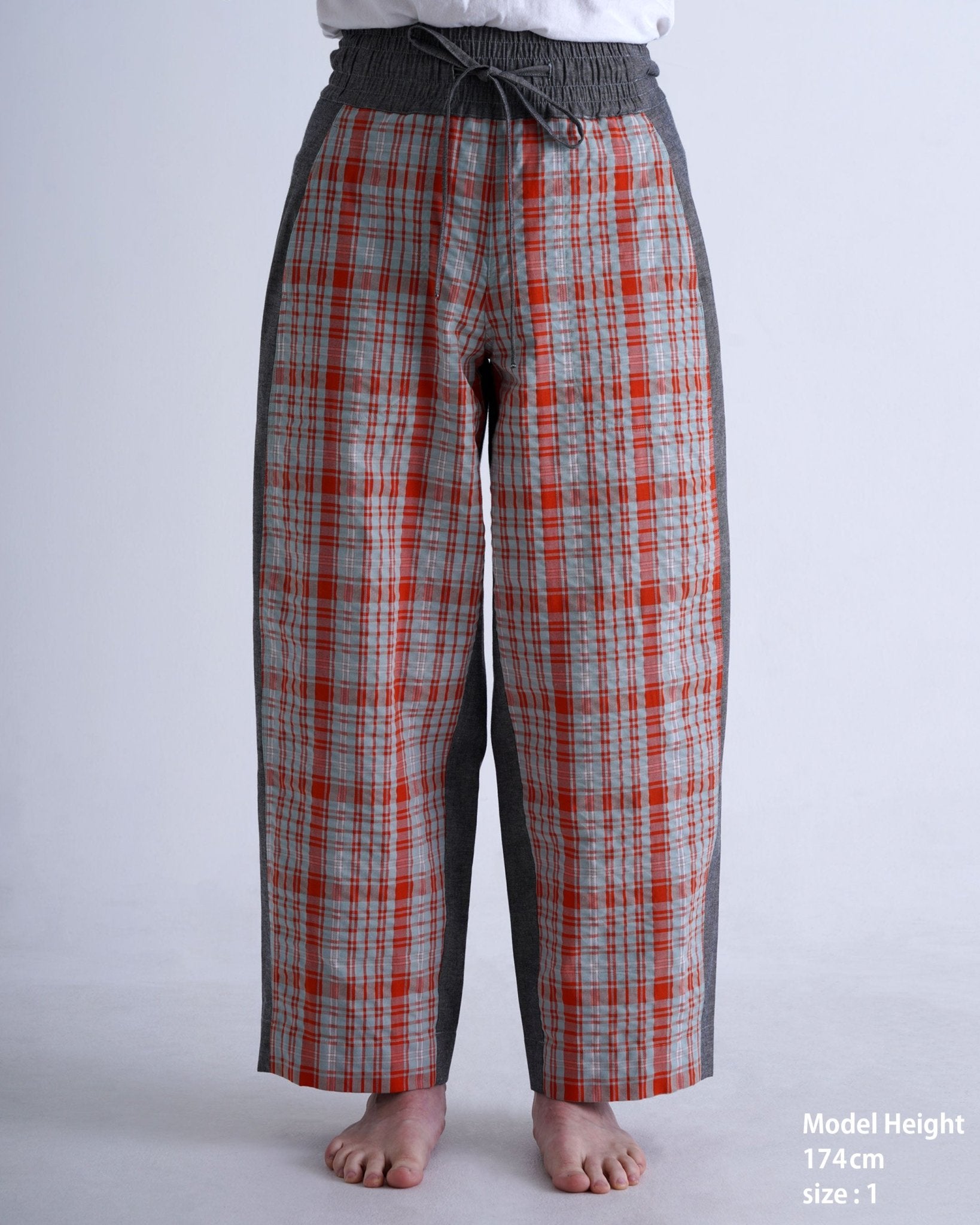 CHECK - OUT PANTS / yellow & red check - TUCKSHOP