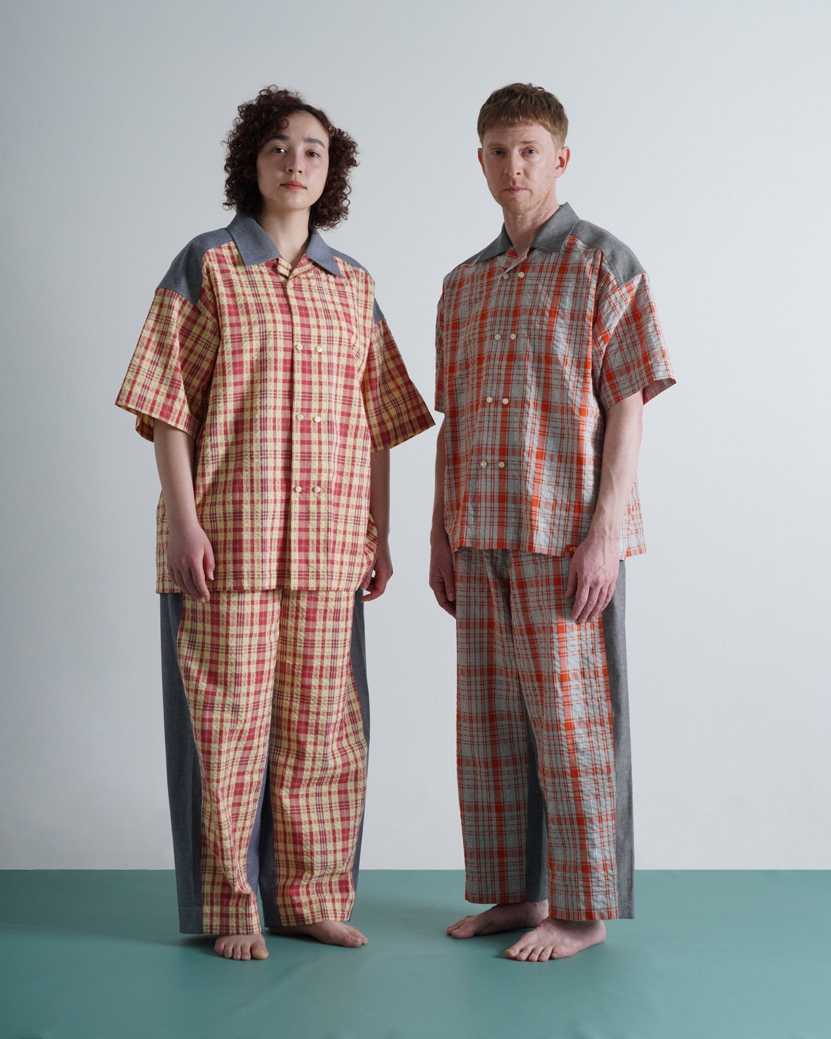 CHECK - OUT PANTS / yellow & red check - TUCKSHOP