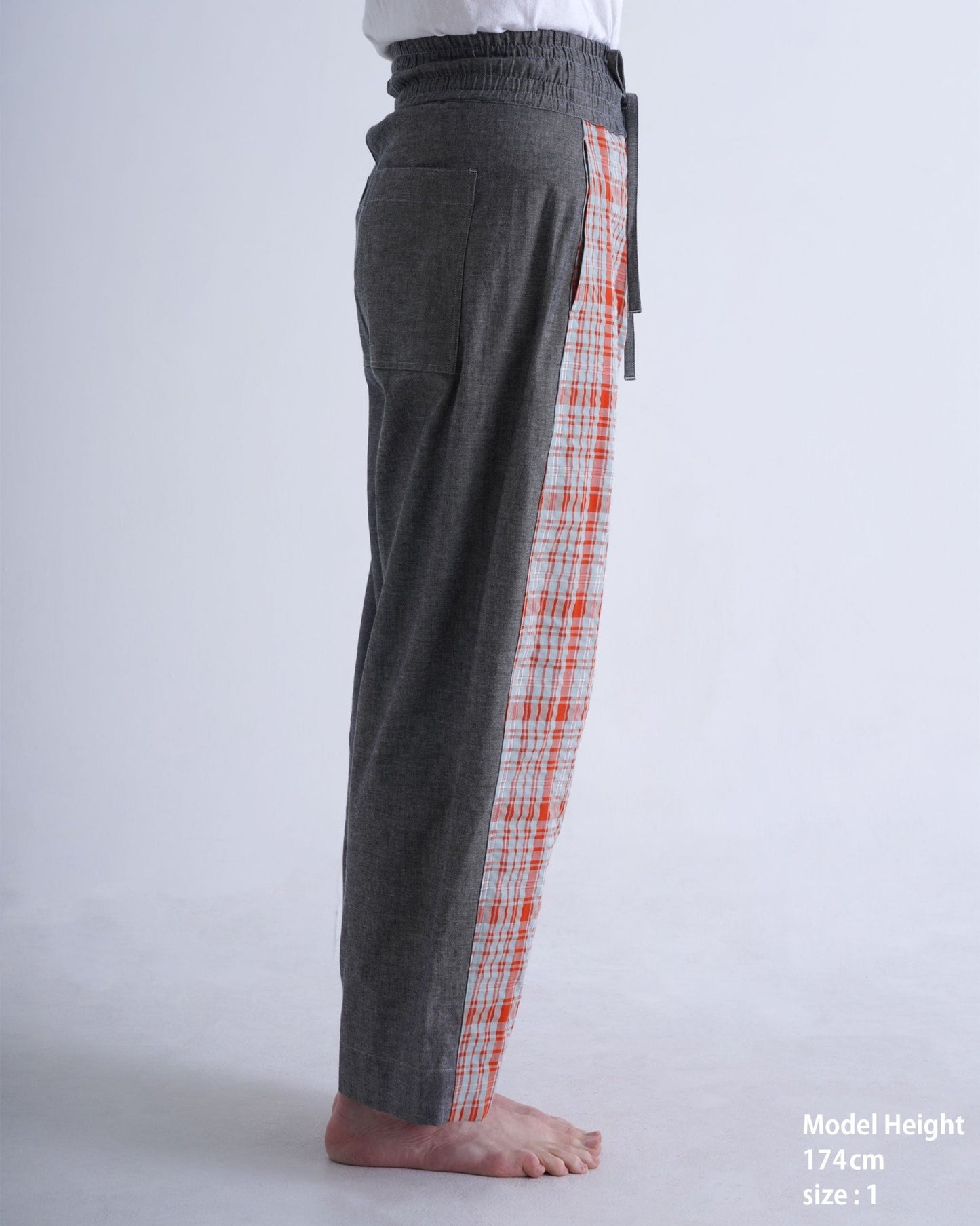 CHECK - OUT PANTS / yellow & red check - TUCKSHOP