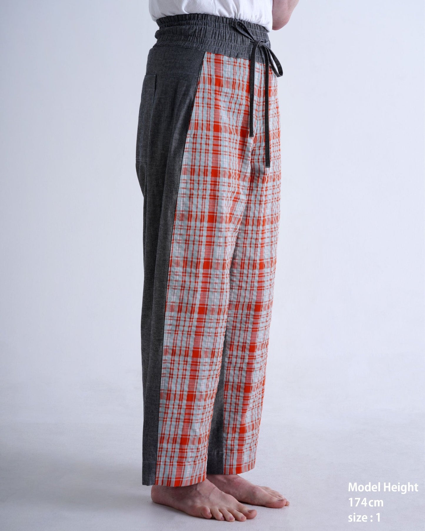 CHECK - OUT PANTS / yellow & red check - TUCKSHOP