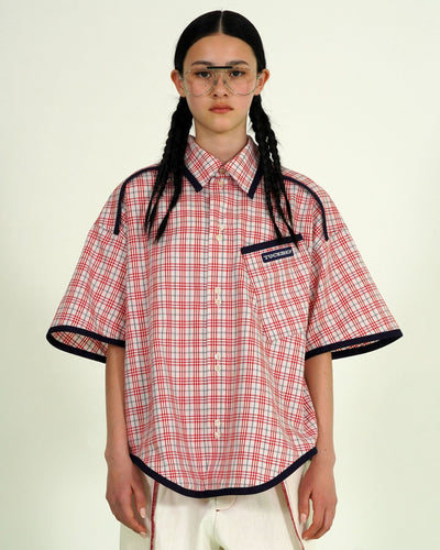 CHECK PIPING SHIRT - TUCKSHOP