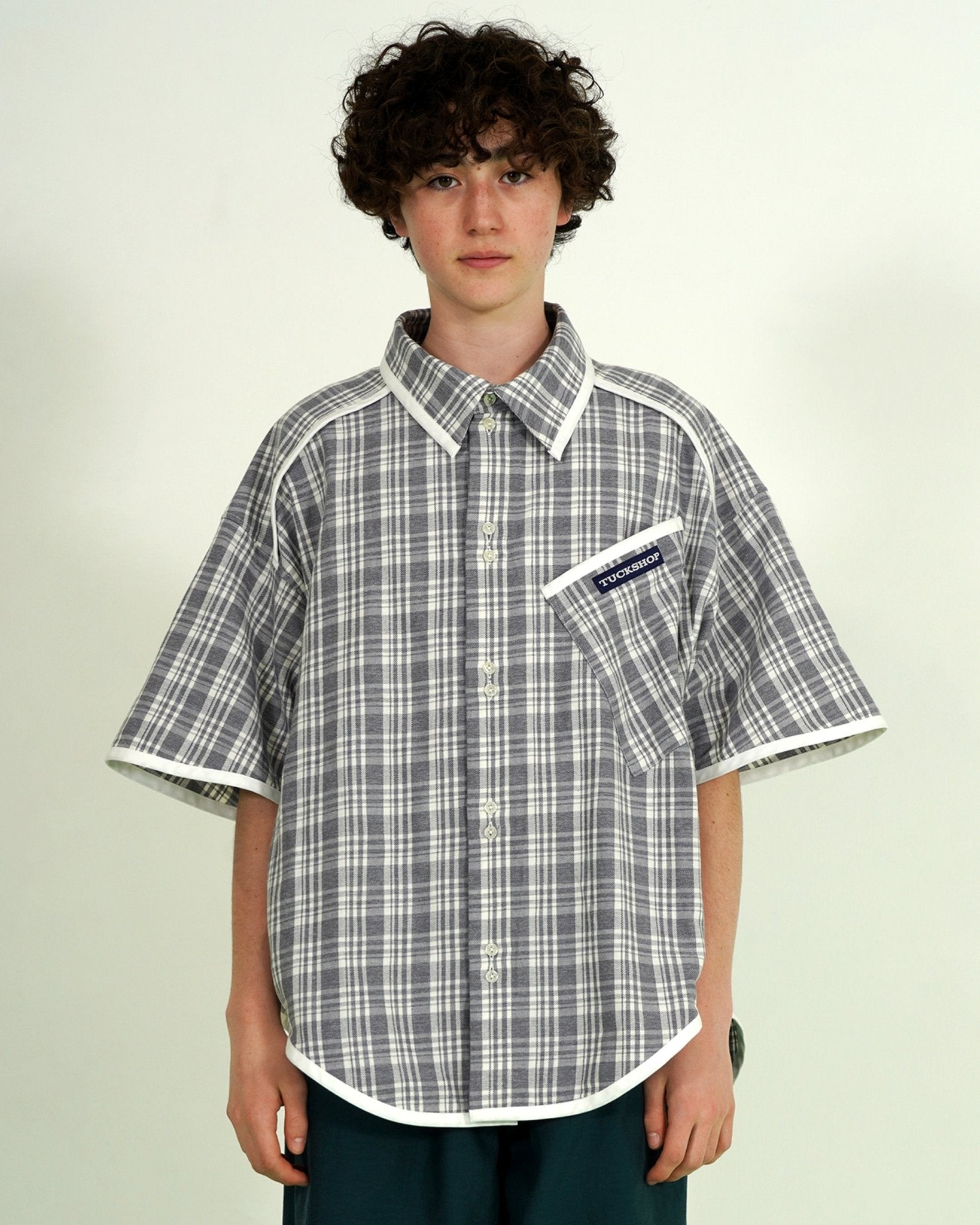 CHECK PIPING SHIRT - TUCKSHOP
