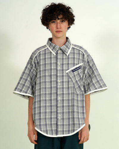 CHECK PIPING SHIRT - TUCKSHOP