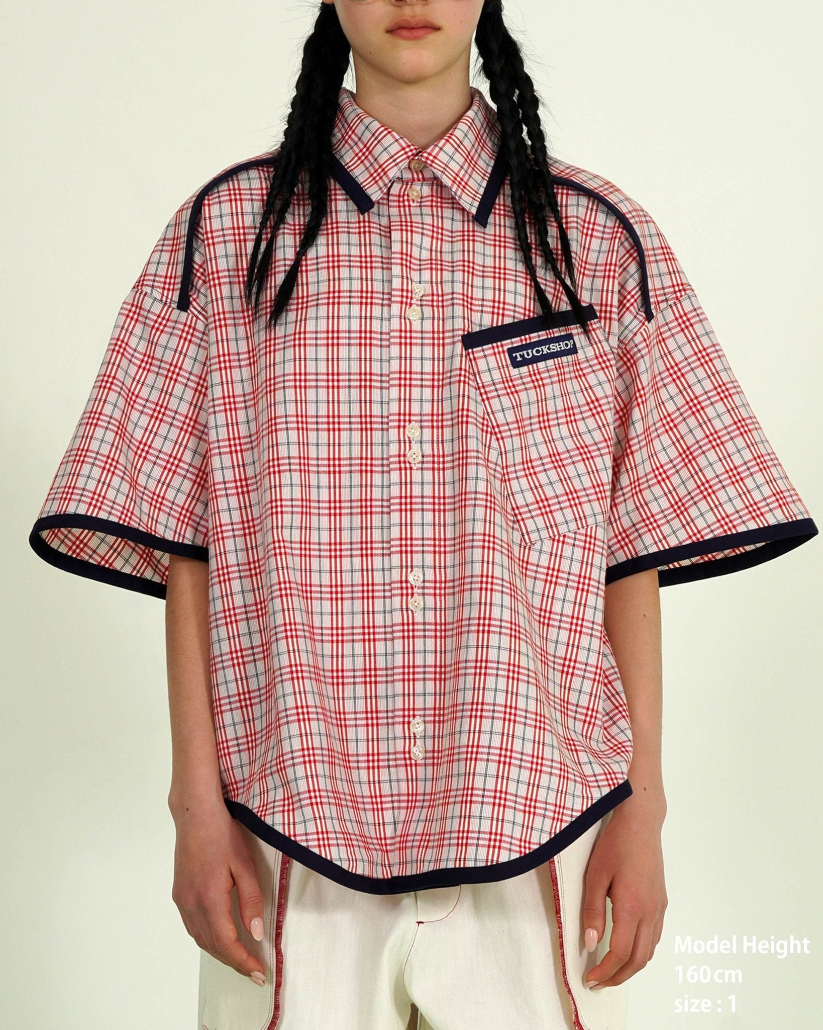 CHECK PIPING SHIRT - TUCKSHOP