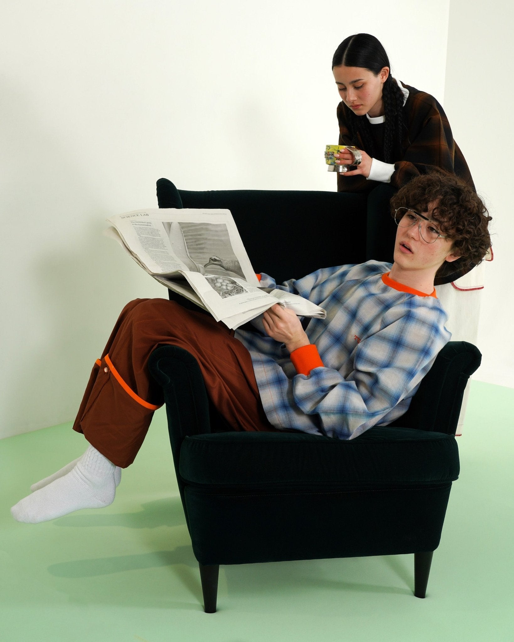 CHECK PULLOVER - TUCKSHOP