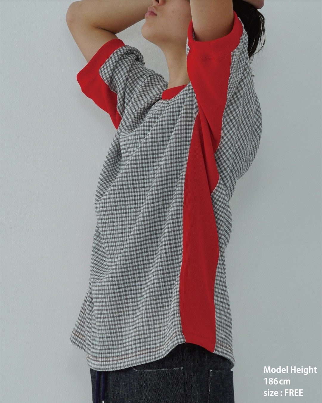 CHECK SHORT SLEEVE T - SHIRT - TUCKSHOP