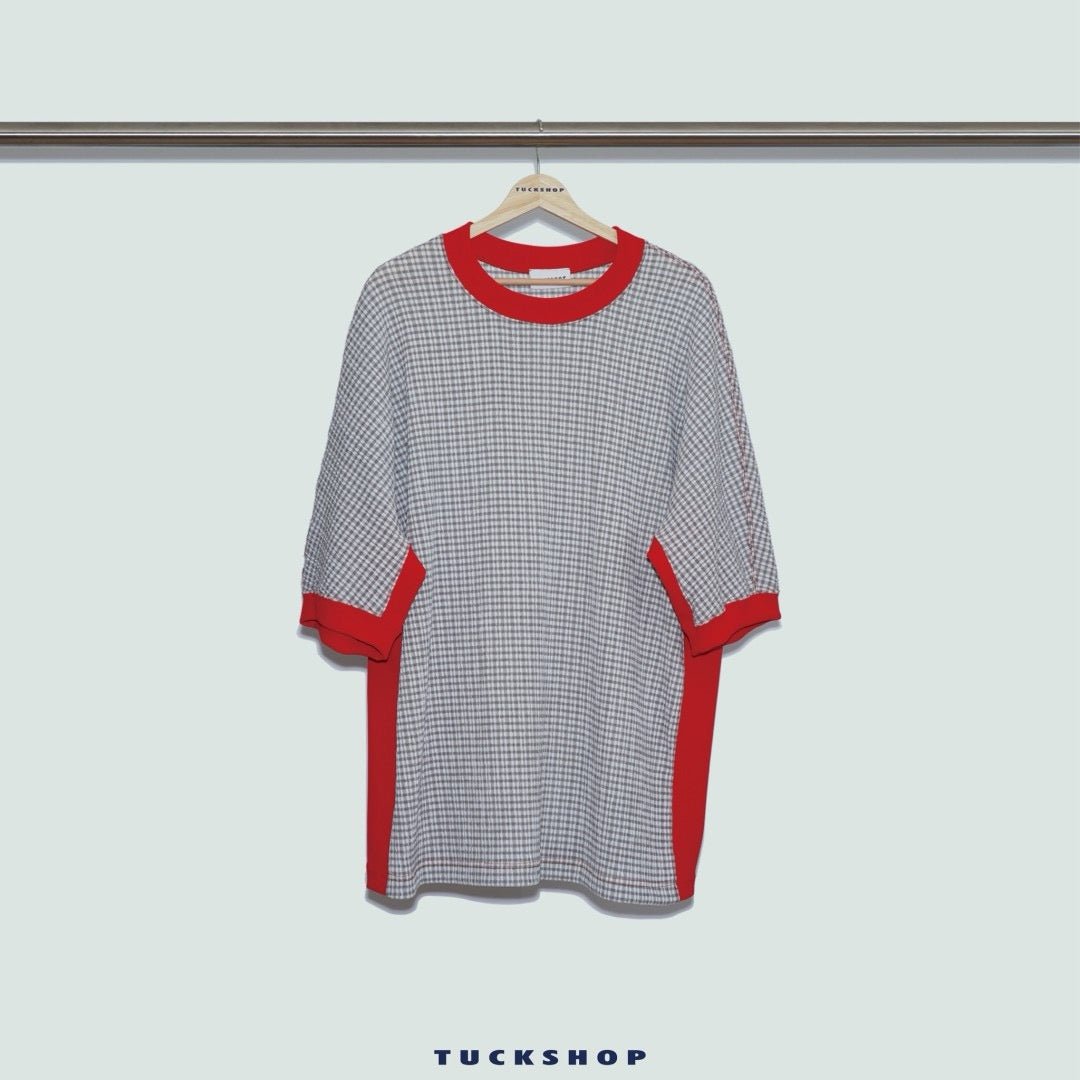 CHECK SHORT SLEEVE T - SHIRT - TUCKSHOP