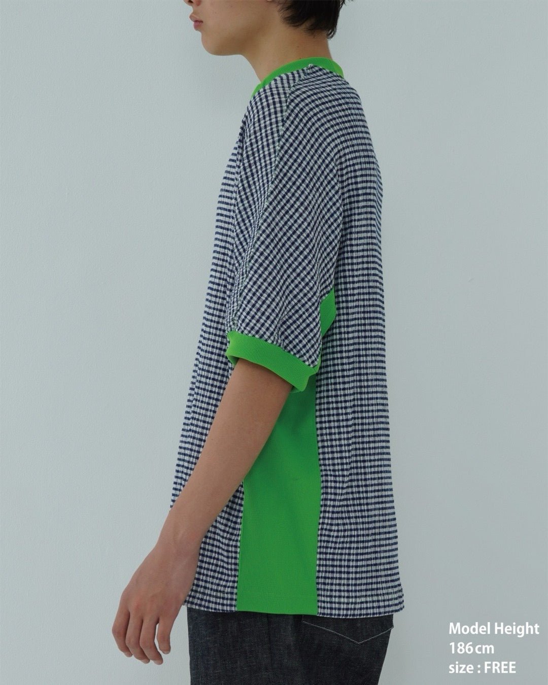 CHECK SHORT SLEEVE T - SHIRT - TUCKSHOP