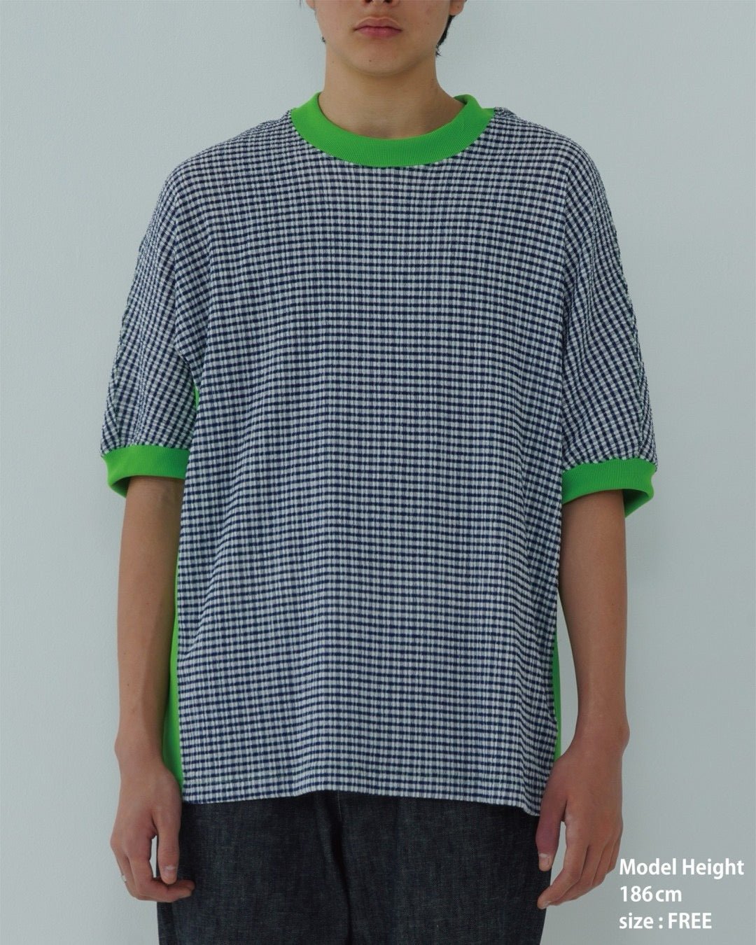 CHECK SHORT SLEEVE T - SHIRT - TUCKSHOP