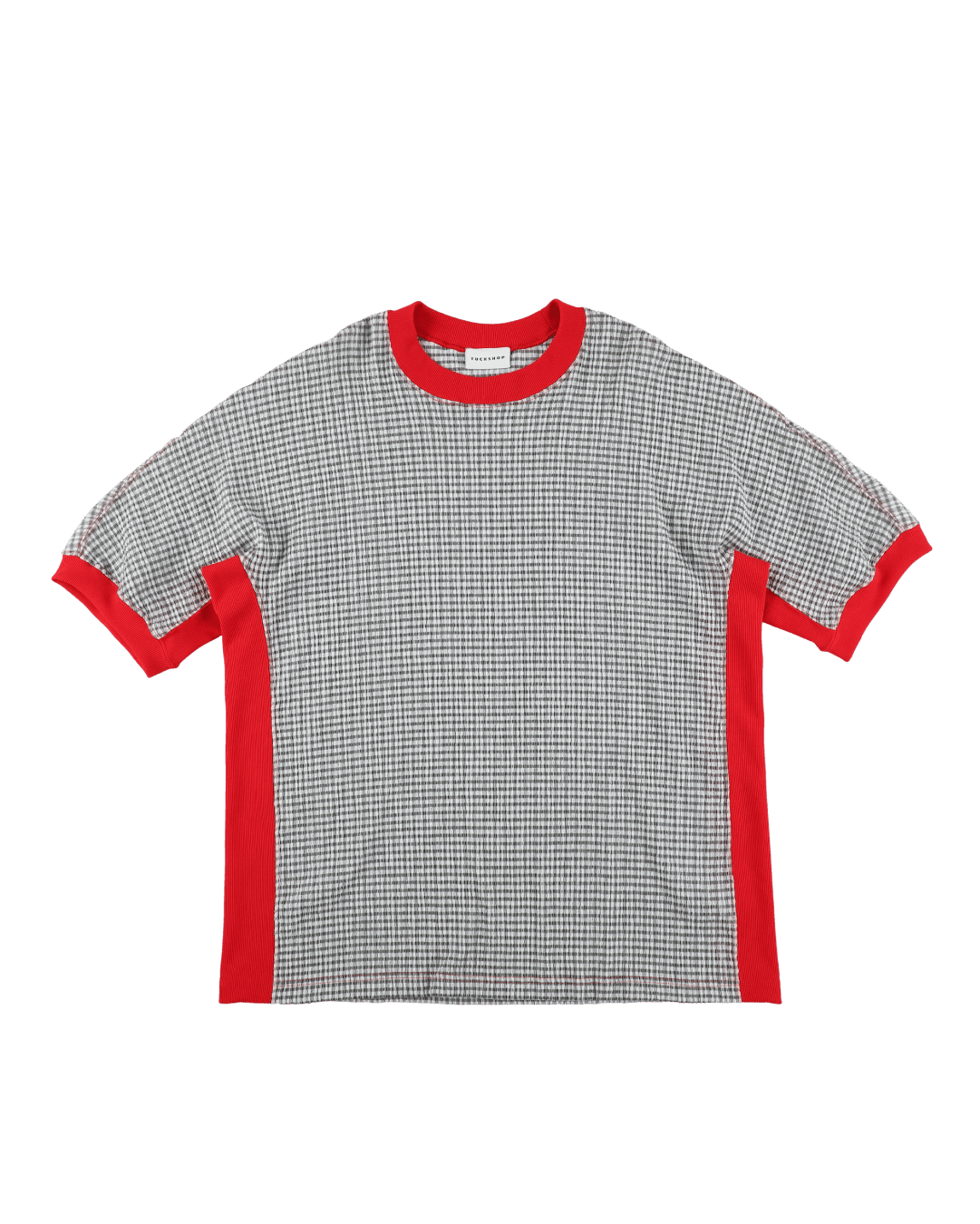 CHECK SHORT SLEEVE T - SHIRT - TUCKSHOP