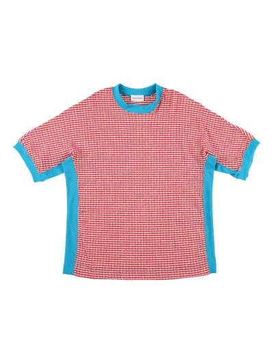 CHECK SHORT SLEEVE T - SHIRT - TUCKSHOP