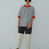 CHECK SHORT SLEEVE T - SHIRT - TUCKSHOP