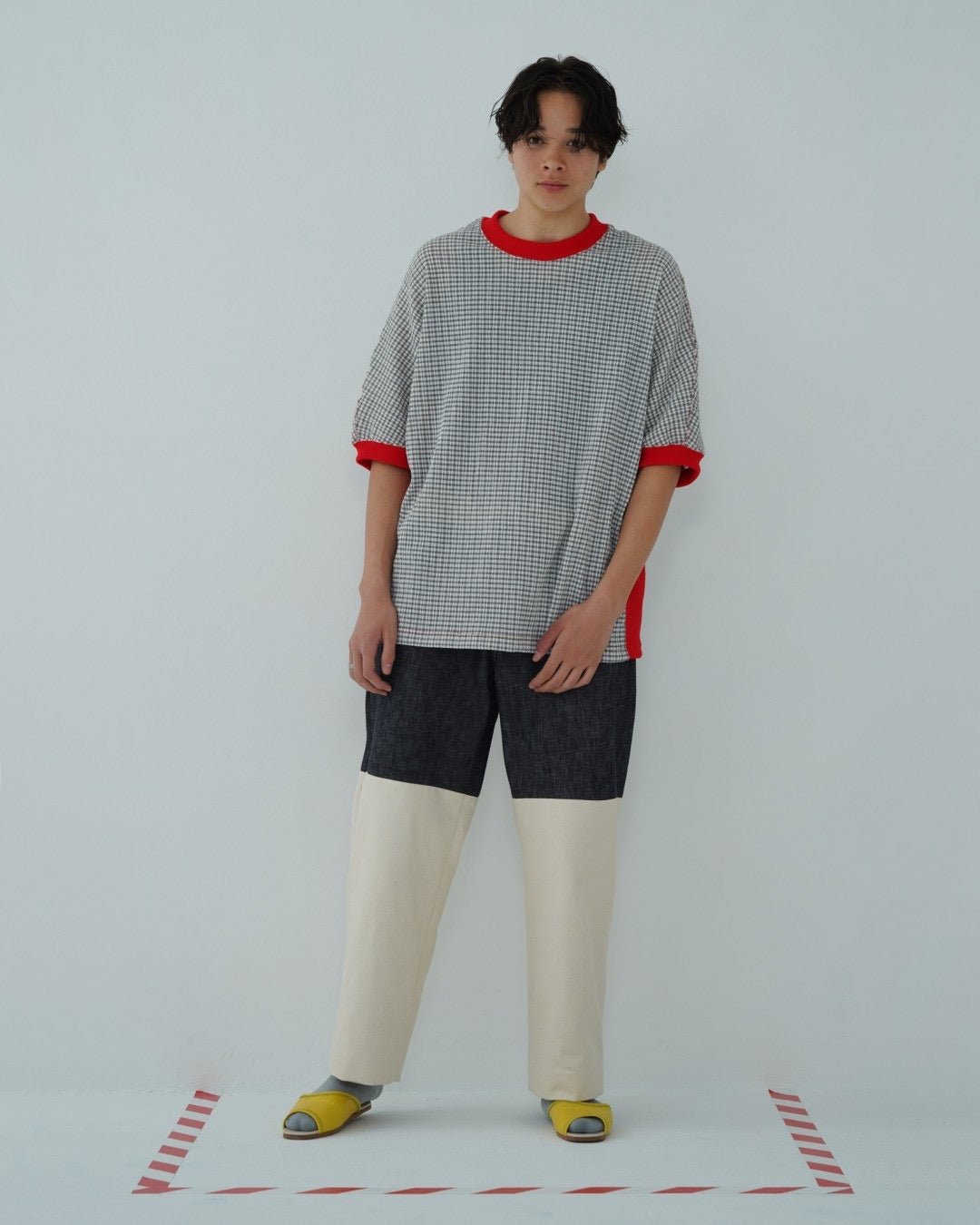 CHECK SHORT SLEEVE T - SHIRT - TUCKSHOP