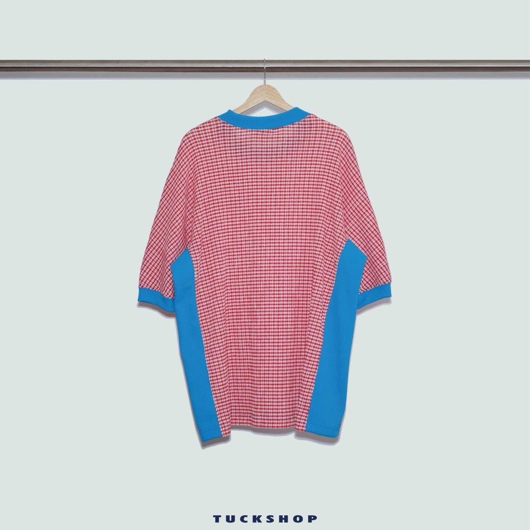 CHECK SHORT SLEEVE T - SHIRT - TUCKSHOP