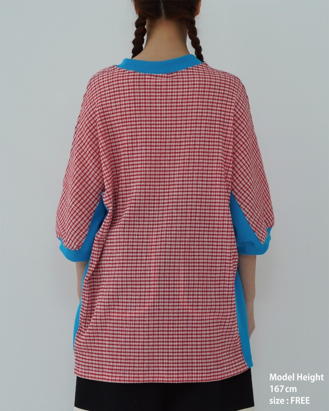 CHECK SHORT SLEEVE T - SHIRT - TUCKSHOP