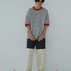 CHECK SHORT SLEEVE T - SHIRT - TUCKSHOP