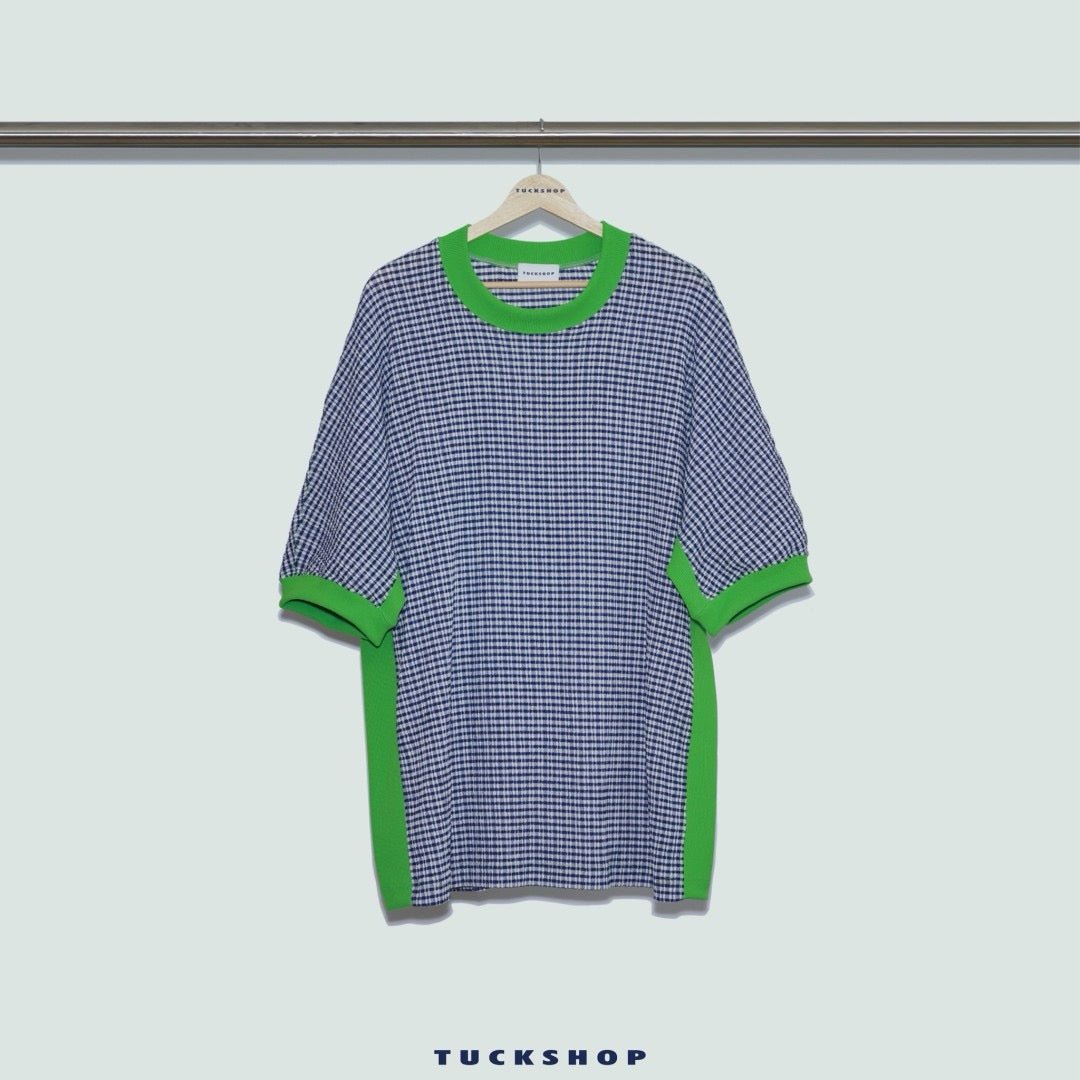 CHECK SHORT SLEEVE T - SHIRT - TUCKSHOP