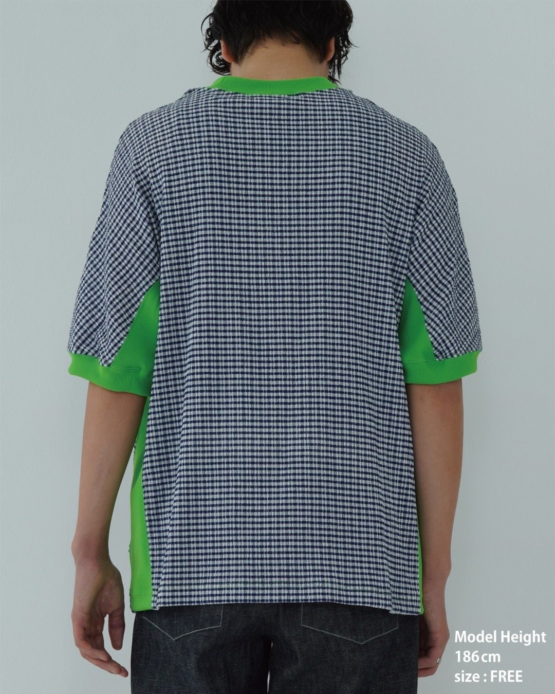 CHECK SHORT SLEEVE T - SHIRT - TUCKSHOP