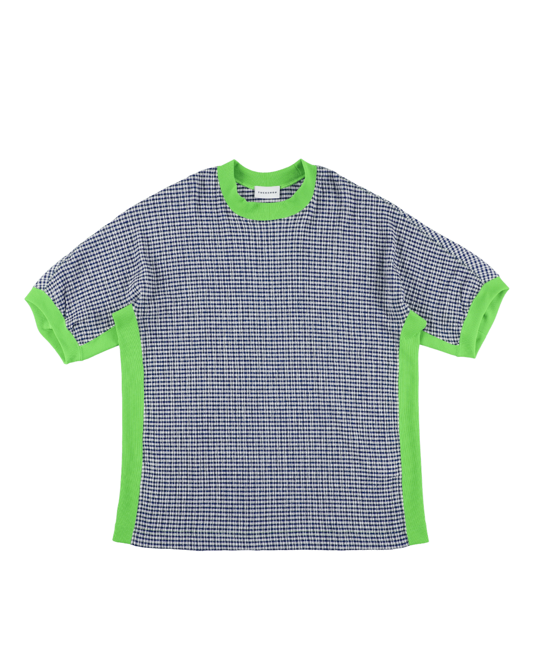 CHECK SHORT SLEEVE T - SHIRT - TUCKSHOP