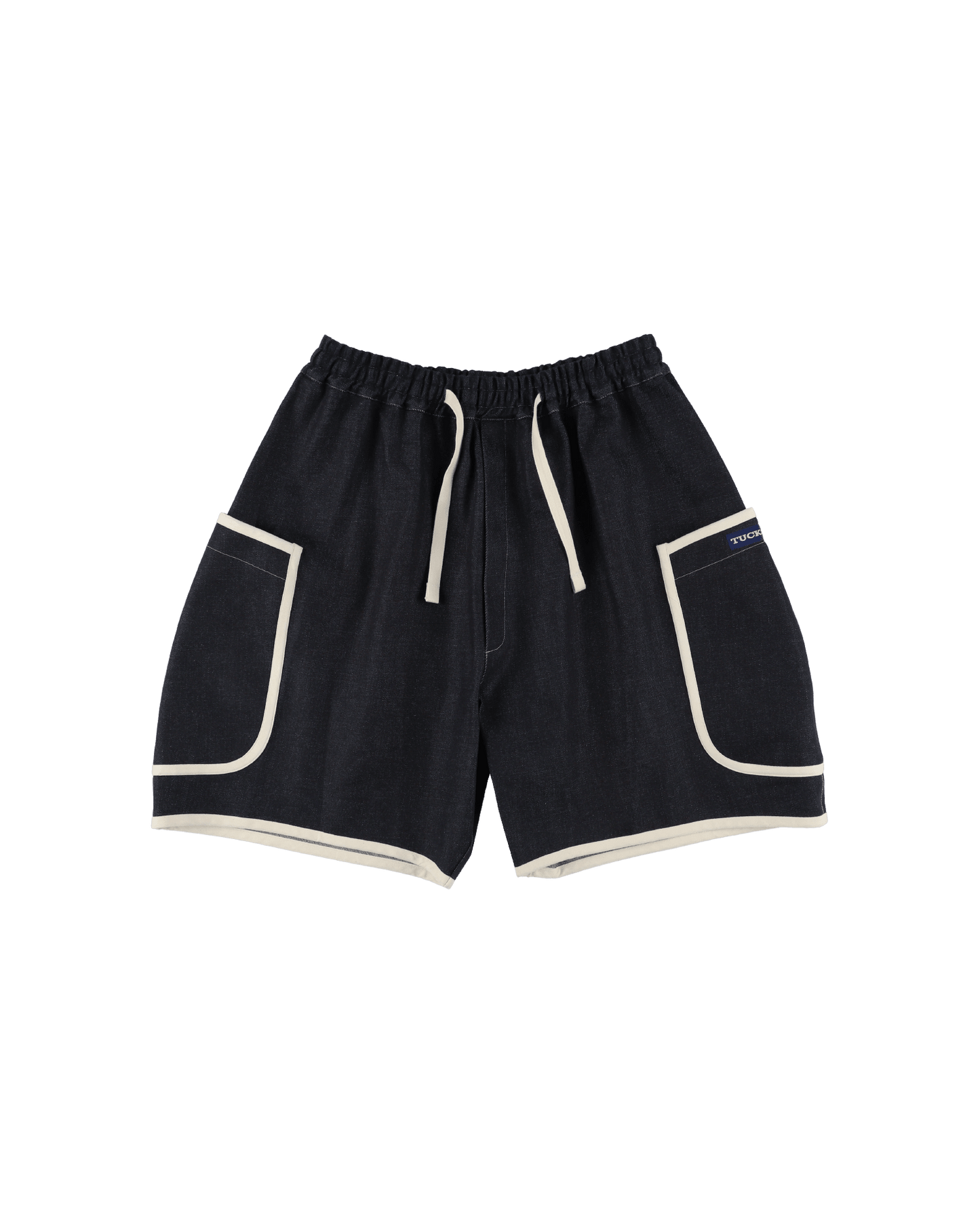 DENIM PIPING SHORTS - TUCKSHOP