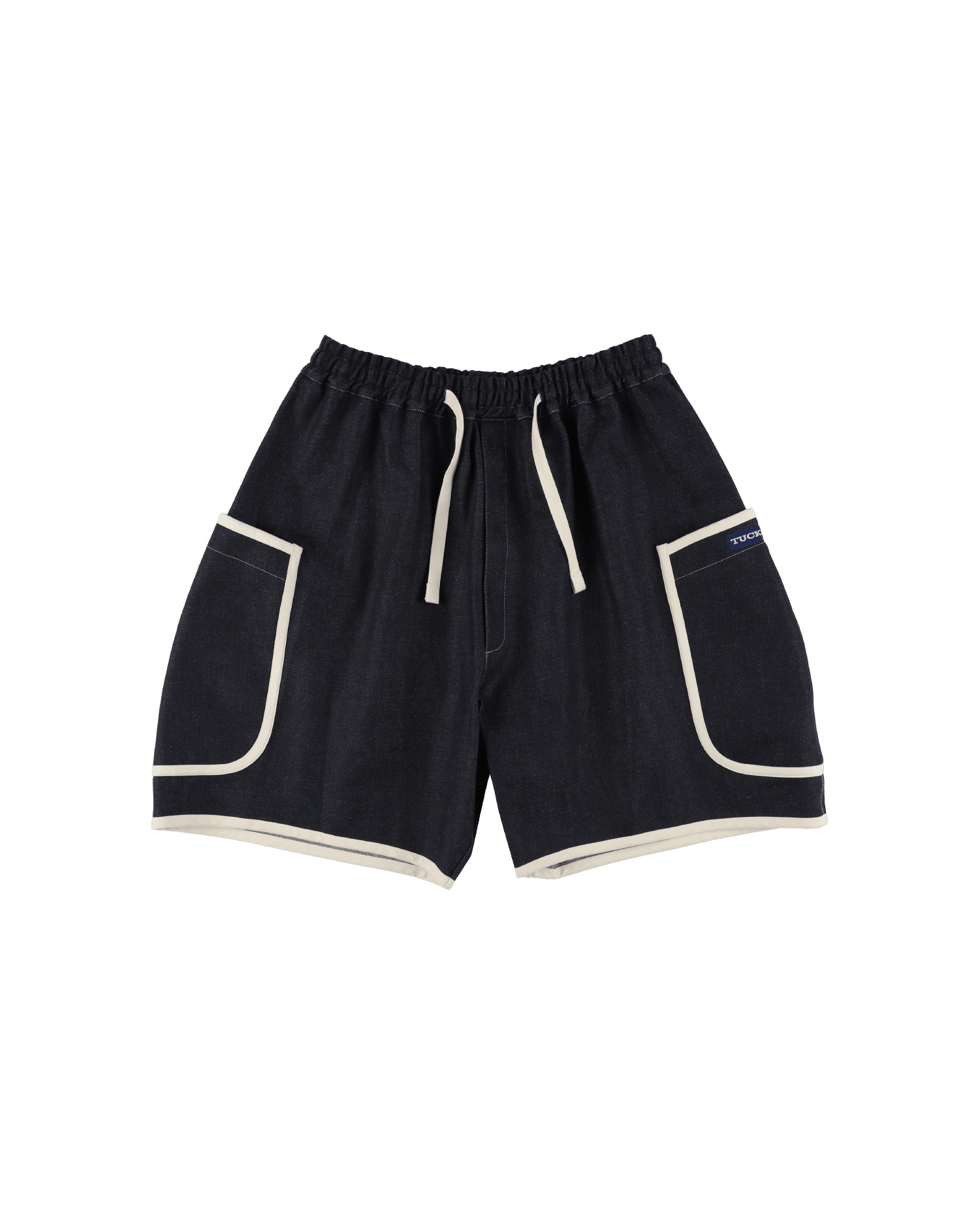 DENIM PIPING SHORTS - TUCKSHOP