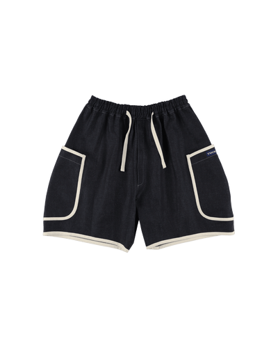 DENIM PIPING SHORTS - TUCKSHOP