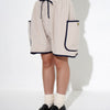 FLEECE PIPING SHORTS - TUCKSHOP