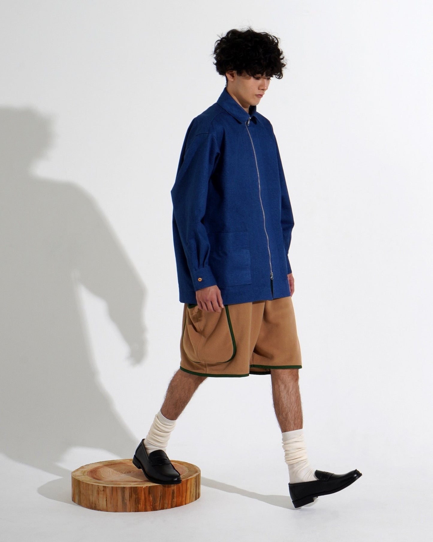 FLEECE PIPING SHORTS - TUCKSHOP