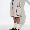 FLEECE PIPING SHORTS - TUCKSHOP