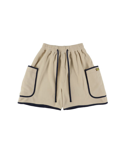 FLEECE PIPING SHORTS - TUCKSHOP