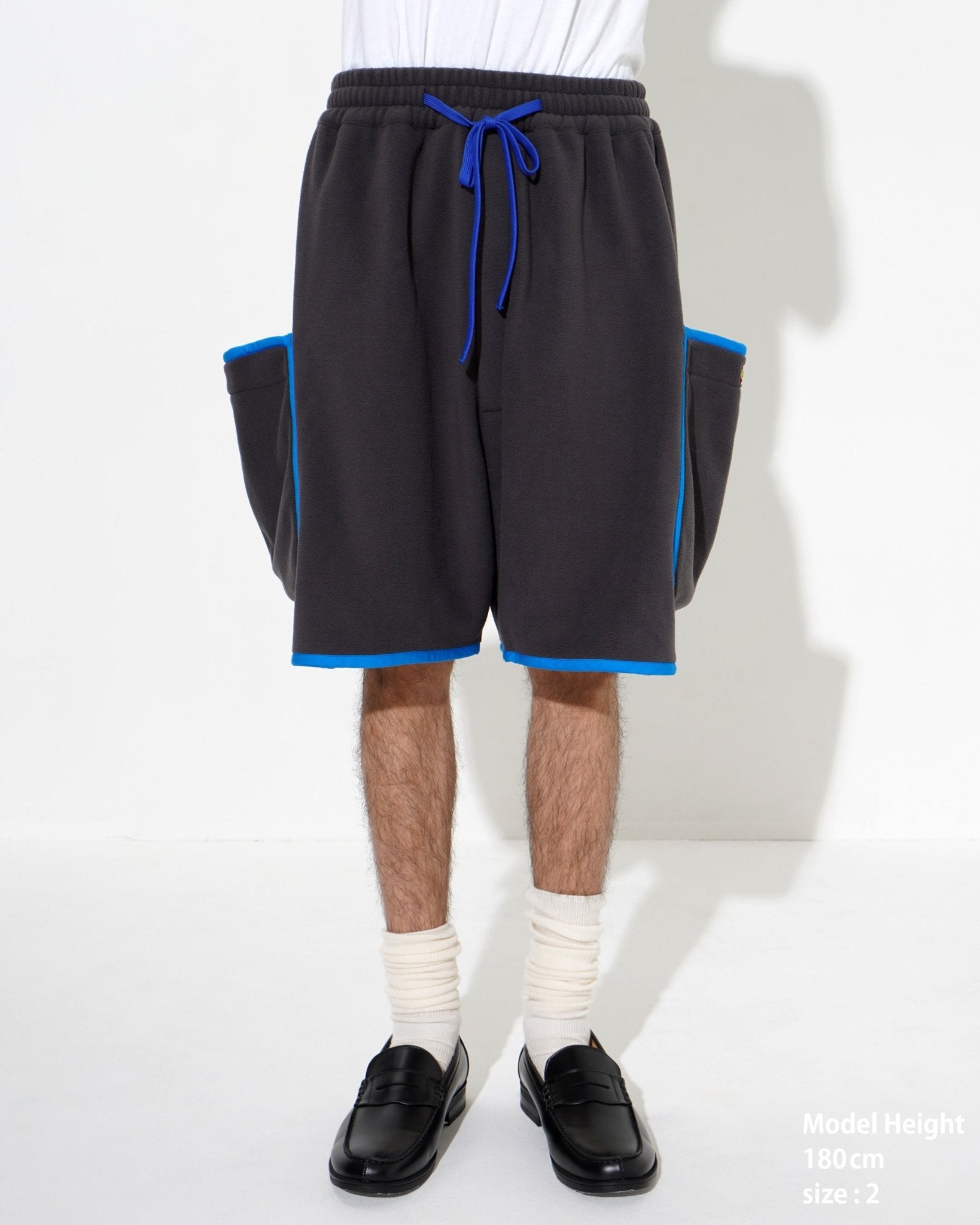 FLEECE PIPING SHORTS - TUCKSHOP