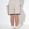 FLEECE PIPING SHORTS - TUCKSHOP