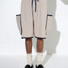 FLEECE PIPING SHORTS - TUCKSHOP