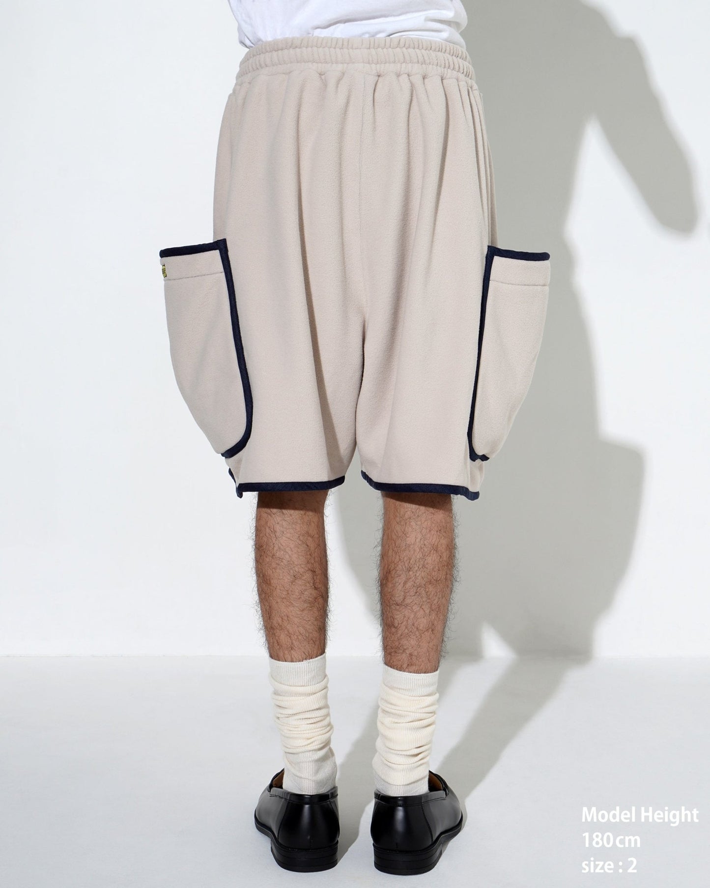 FLEECE PIPING SHORTS - TUCKSHOP