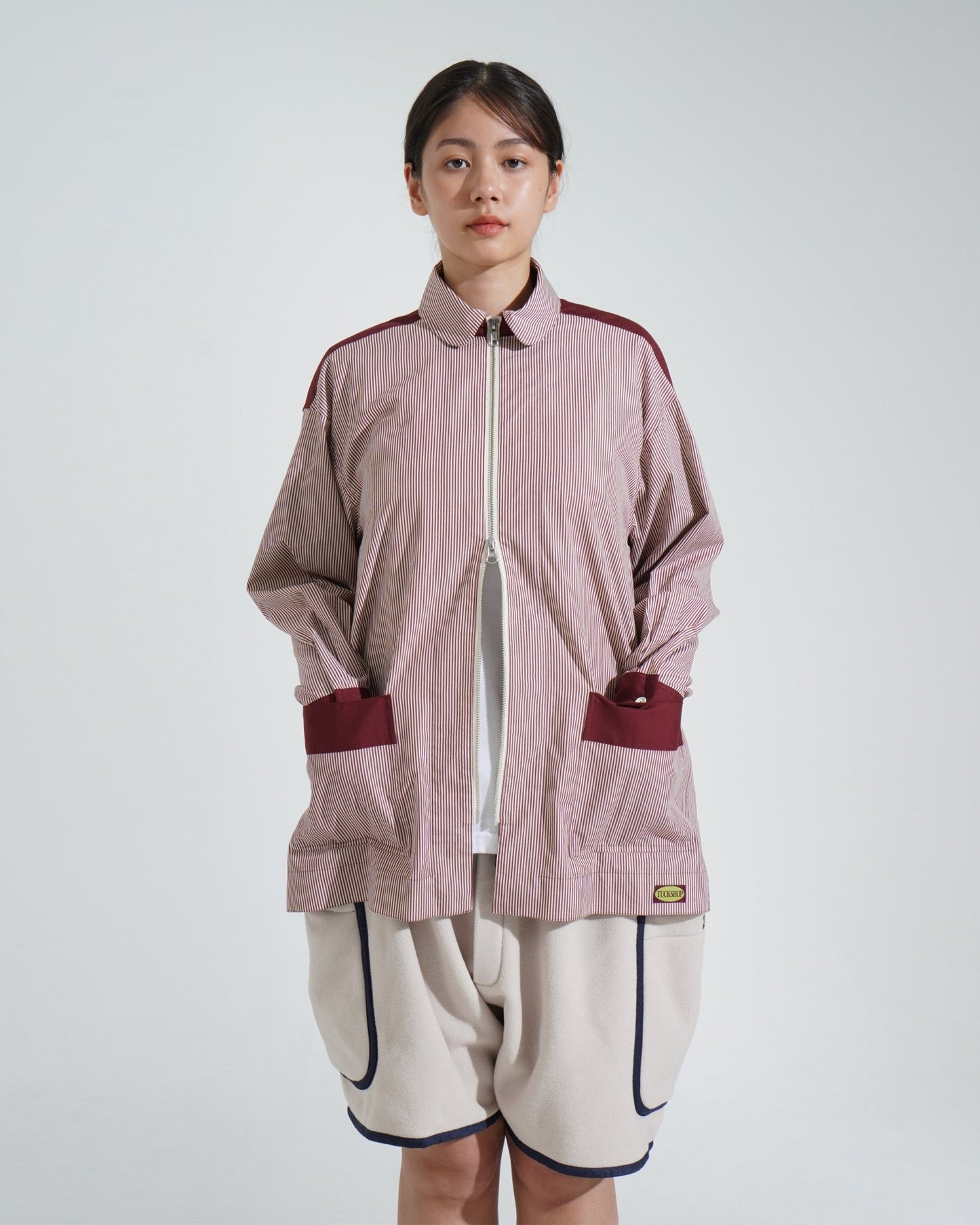 FLEECE PIPING SHORTS - TUCKSHOP