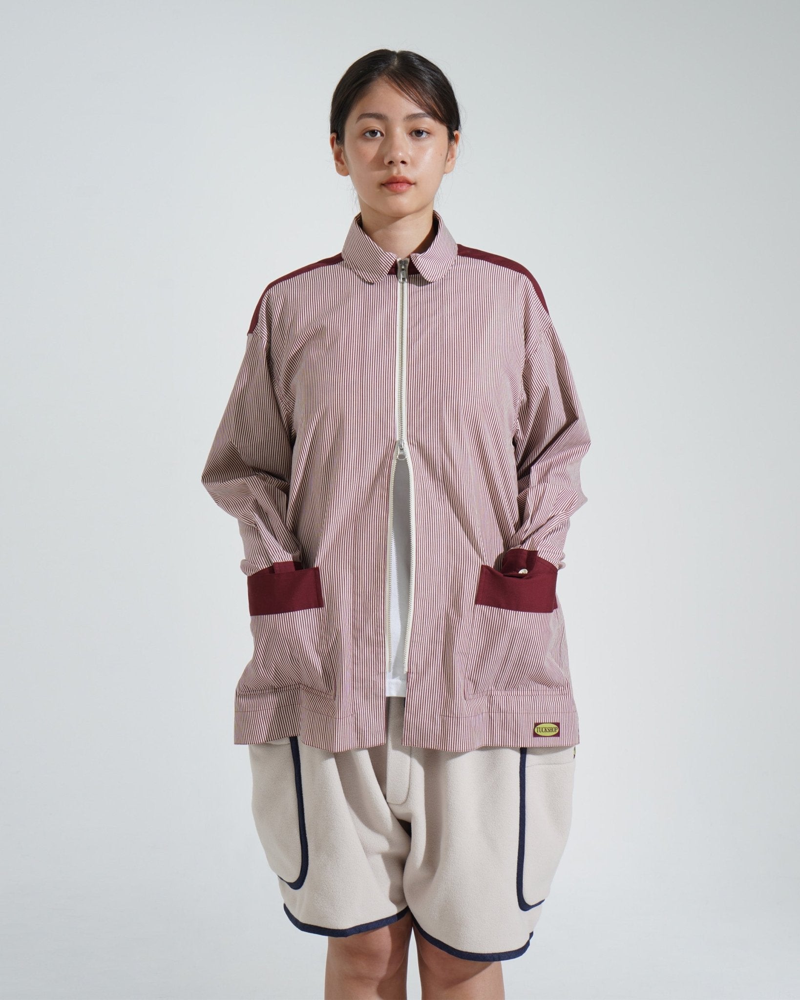 FLEECE PIPING SHORTS - TUCKSHOP