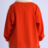 FOOTBALL POLO PULLOVER / bright orange & butter - TUCKSHOP