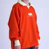 FOOTBALL POLO PULLOVER / bright orange & butter - TUCKSHOP