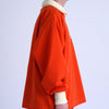 FOOTBALL POLO PULLOVER / bright orange & butter - TUCKSHOP