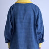 FOOTBALL POLO PULLOVER / light blue check & bright yellow - TUCKSHOP