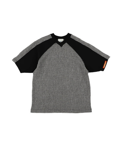 GRIDIRON T - SHIRT / black & black check - TUCKSHOP