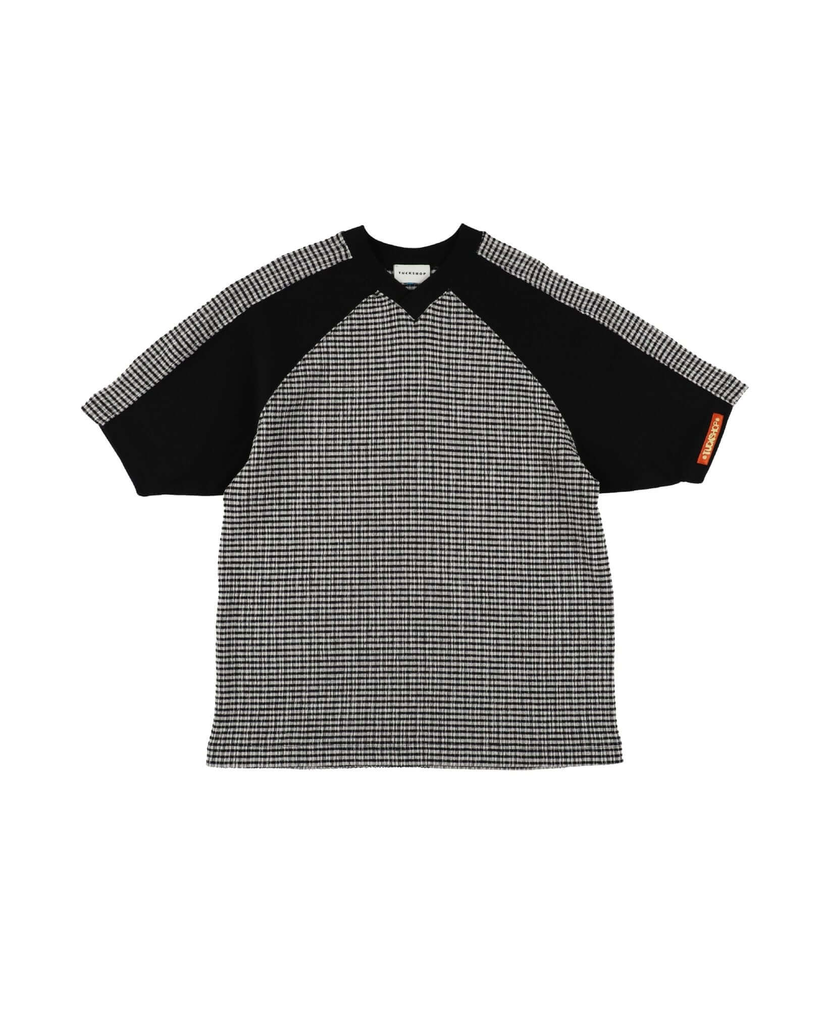 GRIDIRON T - SHIRT / black & black check - TUCKSHOP