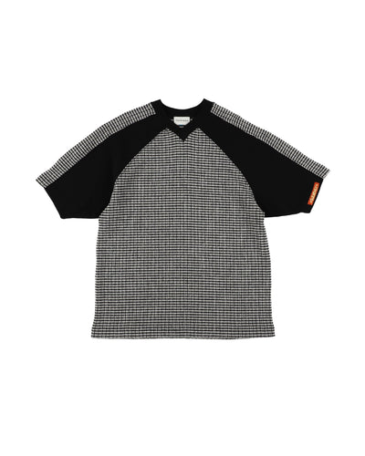 GRIDIRON T - SHIRT / black & black check - TUCKSHOP