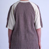 GRIDIRON T - SHIRT / ivory & burgundy check - TUCKSHOP
