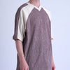 GRIDIRON T - SHIRT / ivory & burgundy check - TUCKSHOP
